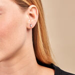 Boucles D'oreilles Puces Navette Argent Blanc Oxyde De Zirconium - Puces Femme | Marc Orian