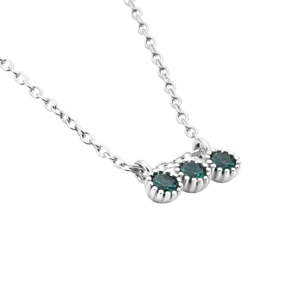 Collier Kasey Argent Blanc Oxyde De Zirconium - Colliers avec pierres Femme | Marc Orian