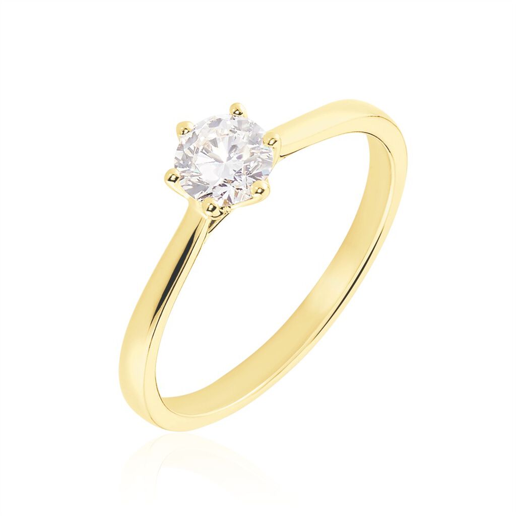 Bague Solitaire Athena Or Jaune Diamant - Solitaires Femme | Marc Orian