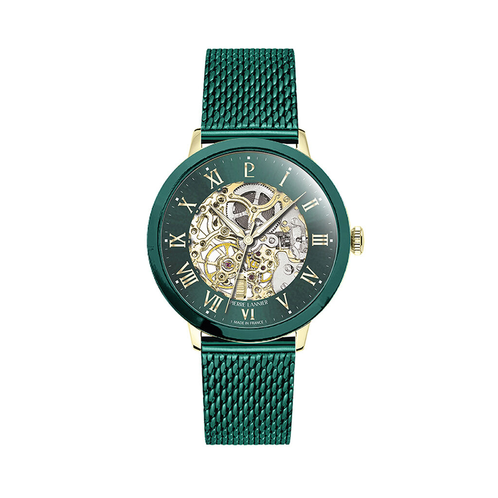 Montre Pierre Lannier Lannier Automatique 42 Vert - Montres automatiques Homme | Marc Orian