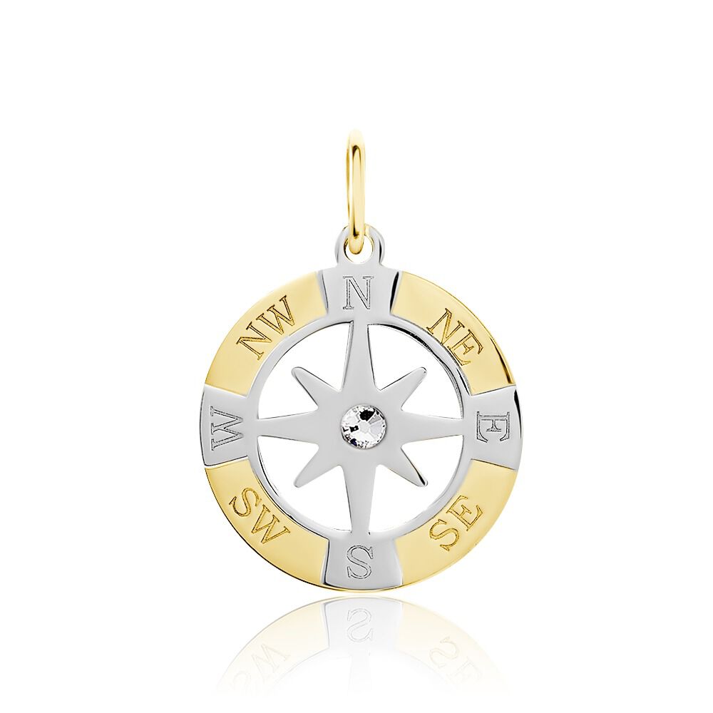 Pendentif Demyan Or Bicolore Oxyde De Zirconium - Pendentifs Homme | Marc Orian