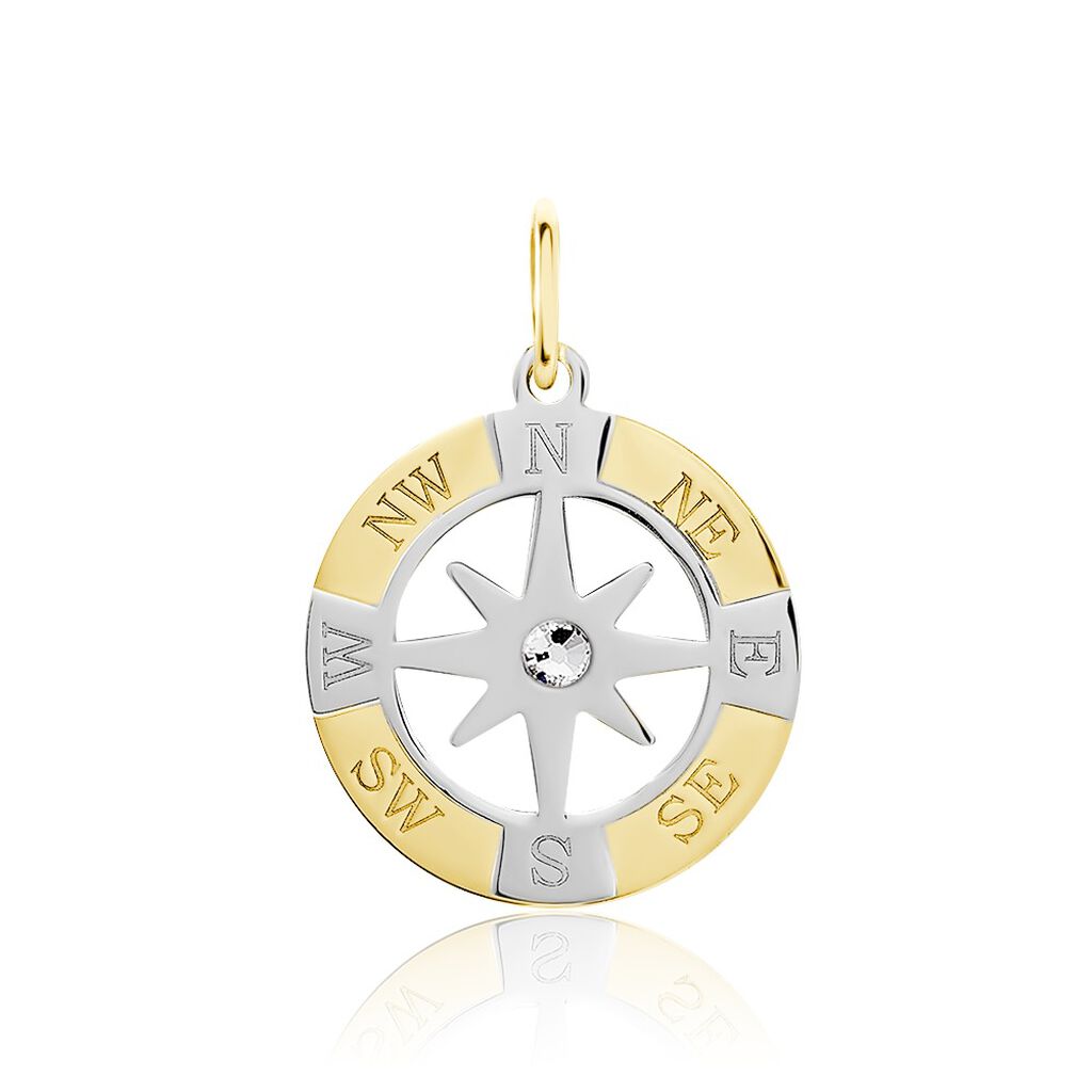 Pendentif Demyan Or Bicolore Oxyde De Zirconium - Pendentifs Homme | Marc Orian