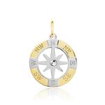 Pendentif Demyan Or Bicolore Oxyde De Zirconium - Pendentifs Homme | Marc Orian