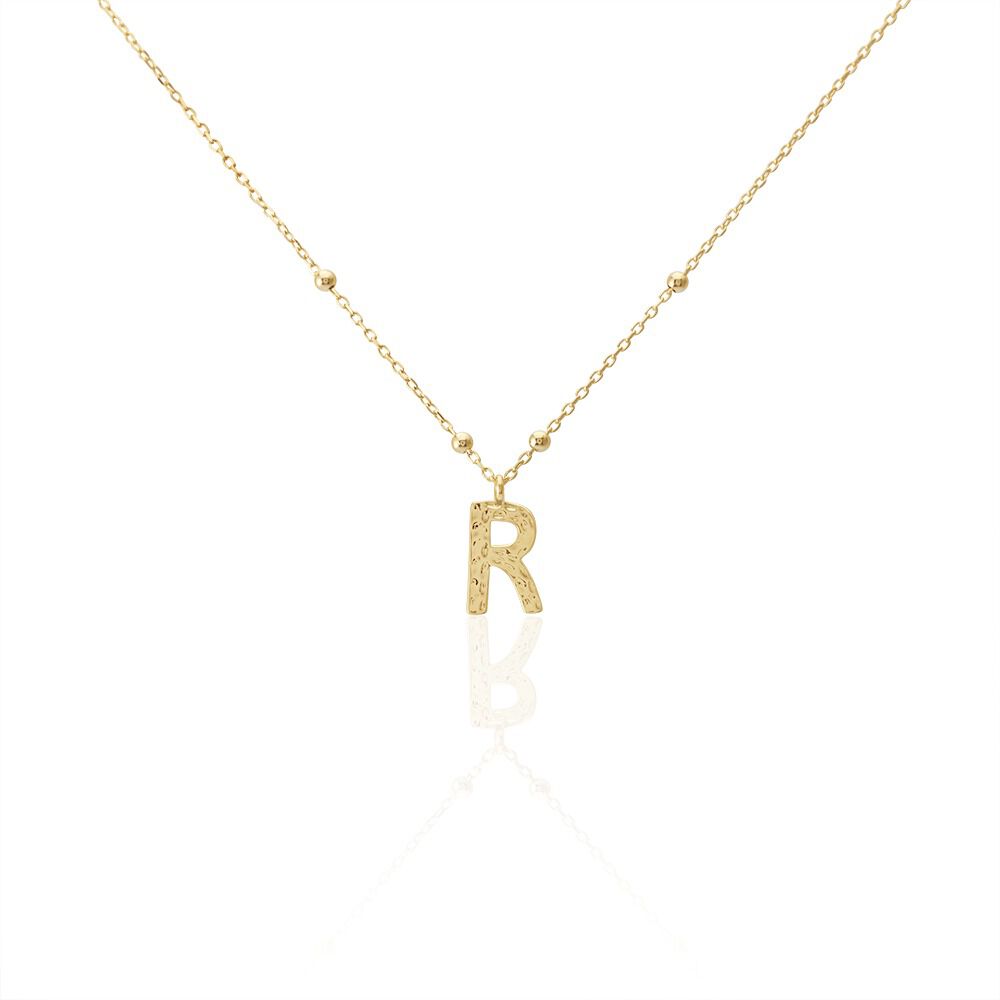 Collier Plaqu&eacute; Or Jaune Lettra - Colliers fantaisie Femme | Marc Orian