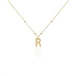 Collier Plaqu&eacute; Or Jaune Lettra - Colliers fantaisie Femme | Marc Orian