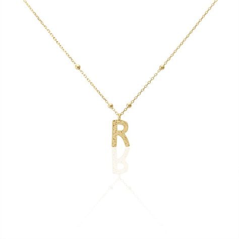 Collier Plaqu&eacute; Or Jaune Lettra - Colliers fantaisie Femme | Marc Orian