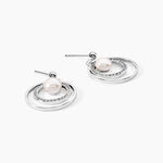 Boucles D'oreilles Pendantes Oksana Argent  Perle De Culture Et Oxyde - Pendantes Femme | Marc Orian