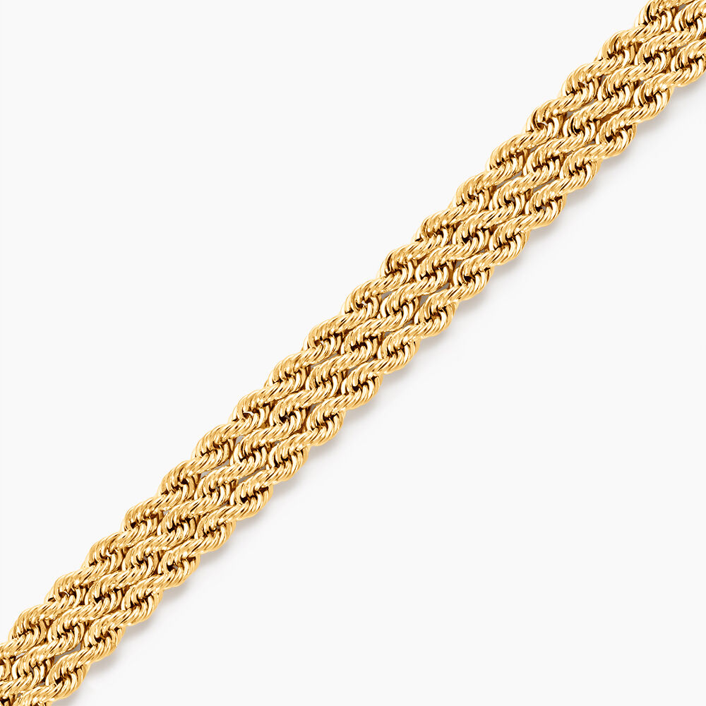Bracelet Cordelia Maille Corde 3 Rangs Or Jaune - Bracelets mailles Femme | Marc Orian