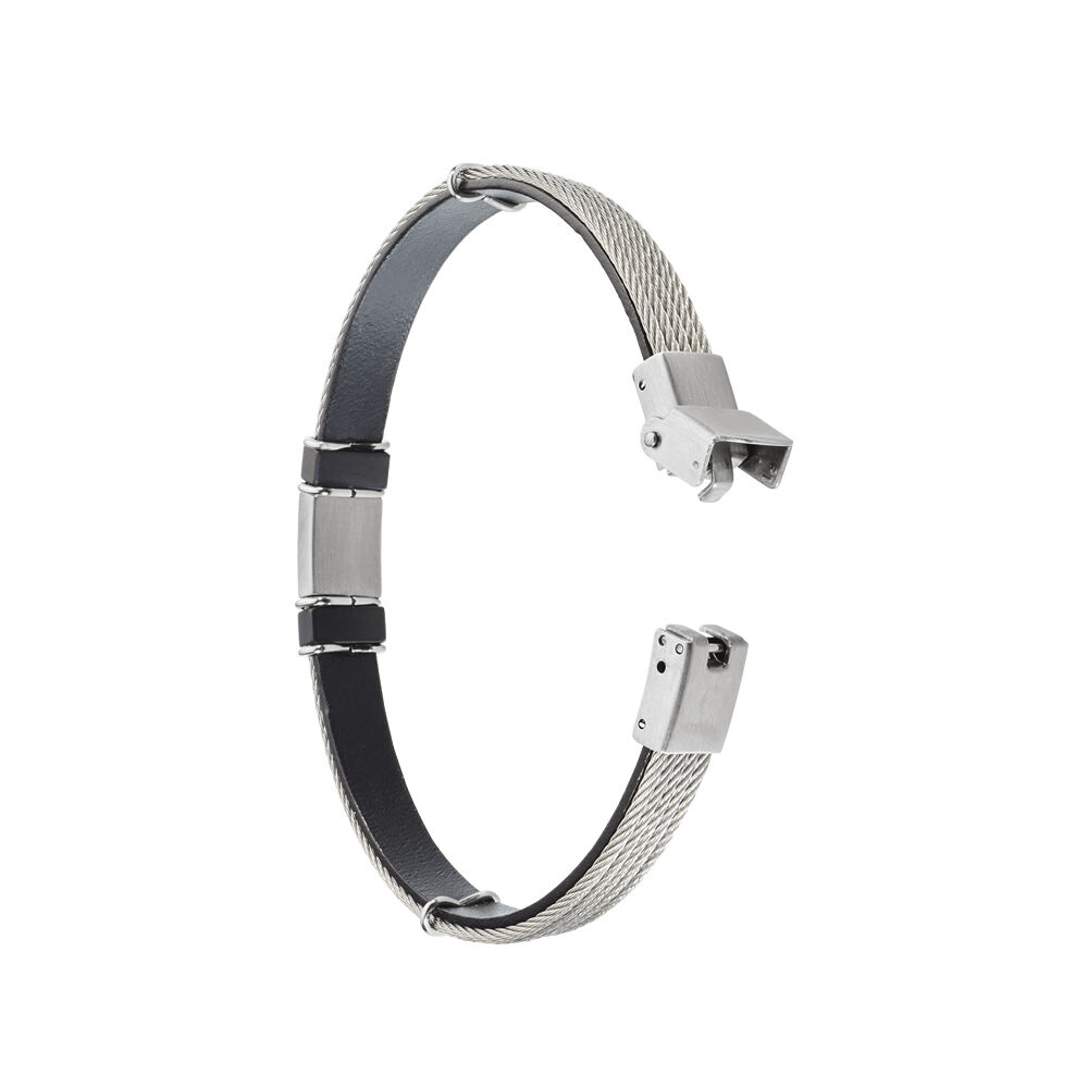 Bracelet Acier Blanc Joffrey - Bracelets cuir Homme | Marc Orian