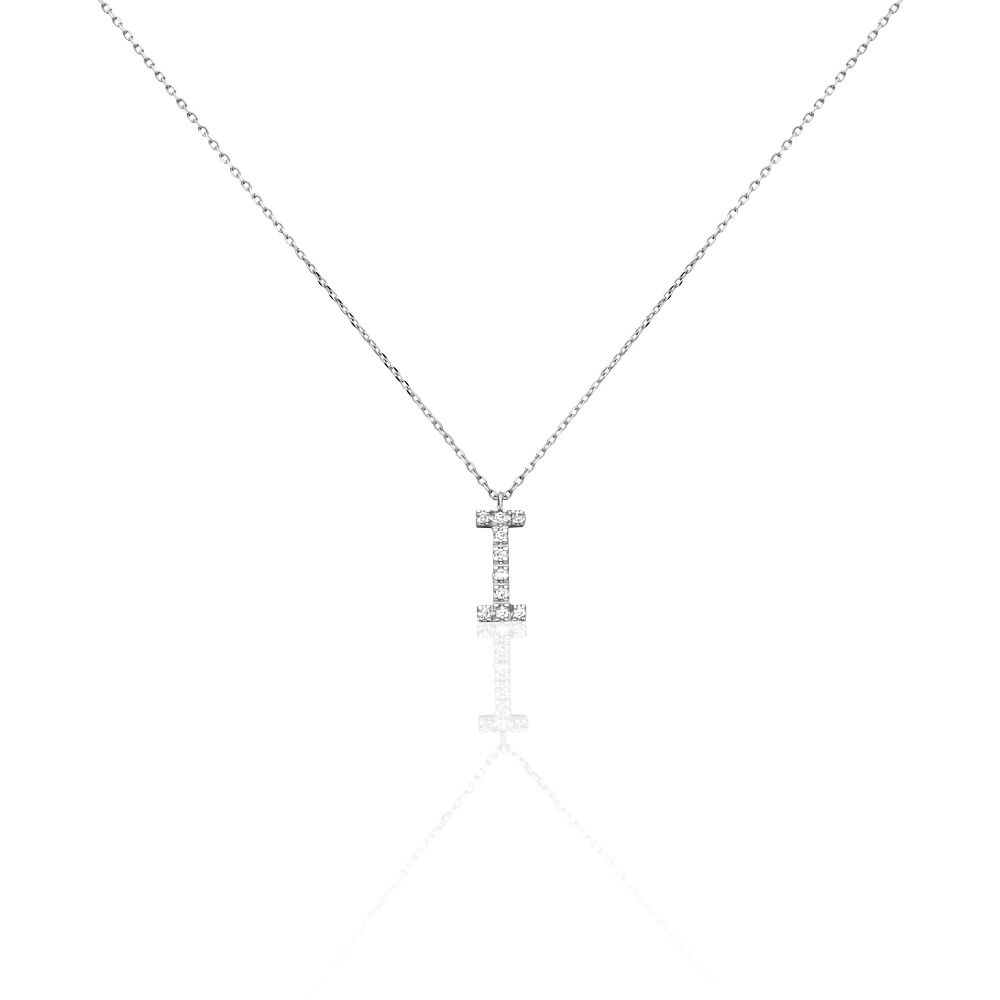 Collier Oran Or Blanc Diamant - Colliers avec pierres Femme | Marc Orian