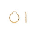 Cr&eacute;oles Adalie Lisse Plaqu&eacute; Or Jaune - Cr&eacute;oles Femme | Marc Orian