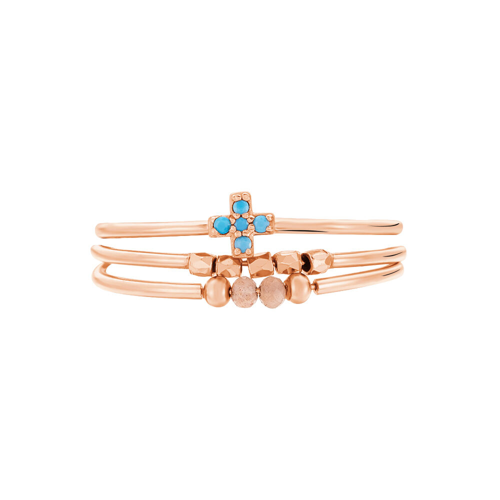 Bague Enia Argent Rose Oxyde De Zirconium - Bagues avec pierre Femme | Marc Orian