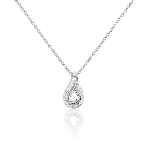Collier Sixtine Argent Blanc Oxyde De Zirconium - Colliers avec pierres Femme | Marc Orian
