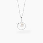 Collier Ivana Argent Blanc Perle De Culture - Colliers avec pierres Femme | Marc Orian