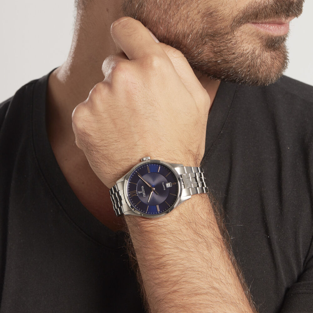 Montre Festina Classique Bleu - HIMHBQB8410 • Marc Orian | Bijouterie en  ligne