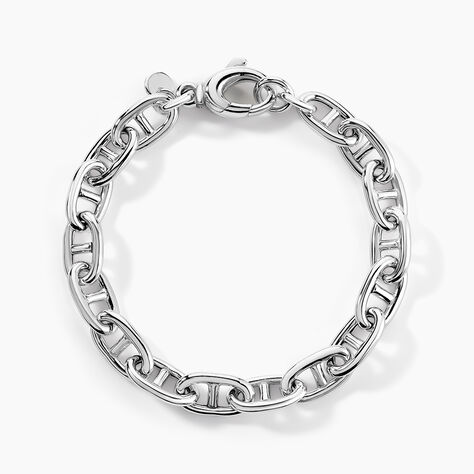 Bracelet Nazima Maille Marine Argent Blanc - Bracelets cha&icirc;nes Femme | Marc Orian