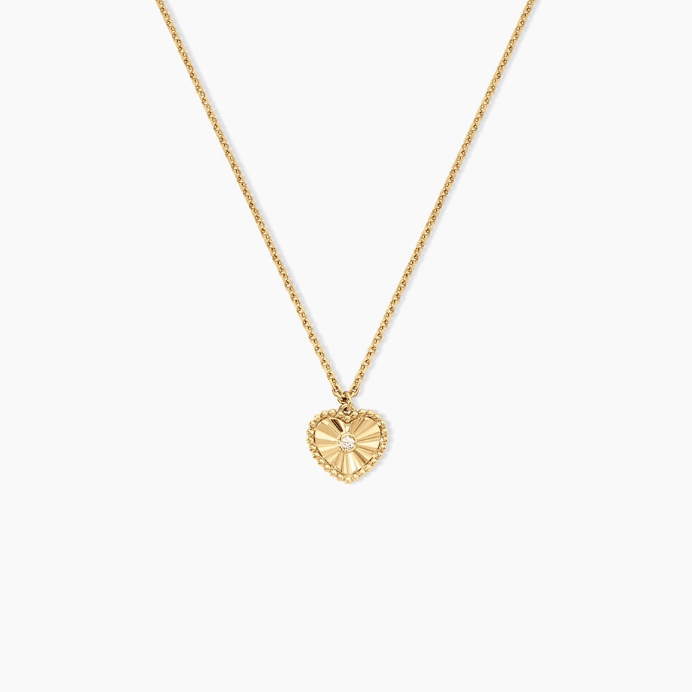 Collier Phebee Argent Dor&eacute; A L'Or 750/1000 Oxyde De Zirconium - Colliers avec pierres Femme | Marc Orian
