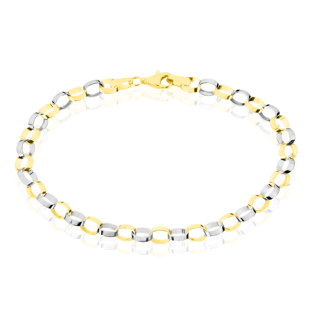 Bracelet Andrej Maille Fantaisie Or Bicolore - Bracelets cha&icirc;nes Femme | Marc Orian