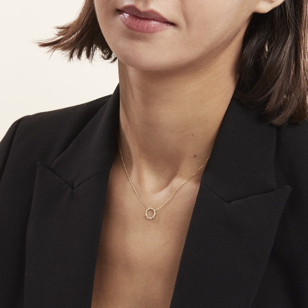 Collier Or Jaune Adino Diamants - Colliers avec pierres Femme | Marc Orian