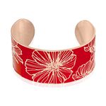 Bracelet Jonc Willem Acier Rose Smalto Rouge - Bracelets joncs Femme | Marc Orian