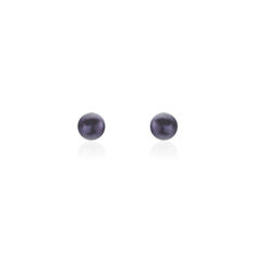 Boucles D'oreilles Puces Micaelle Teintees Or Jaune Perle De Culture - Clous d'oreilles Femme | Marc Orian