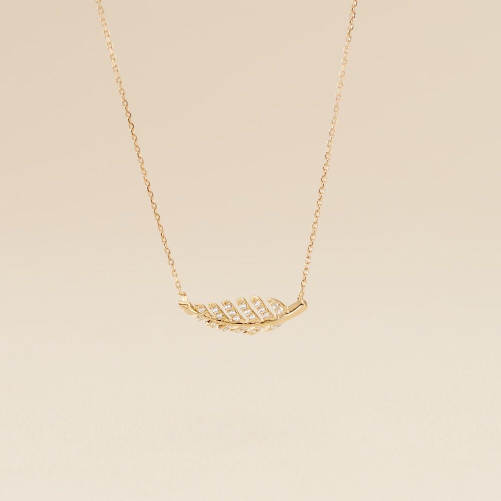 Collier Tourkia Or Jaune Oxyde De Zirconium - Colliers avec pierres Femme | Marc Orian