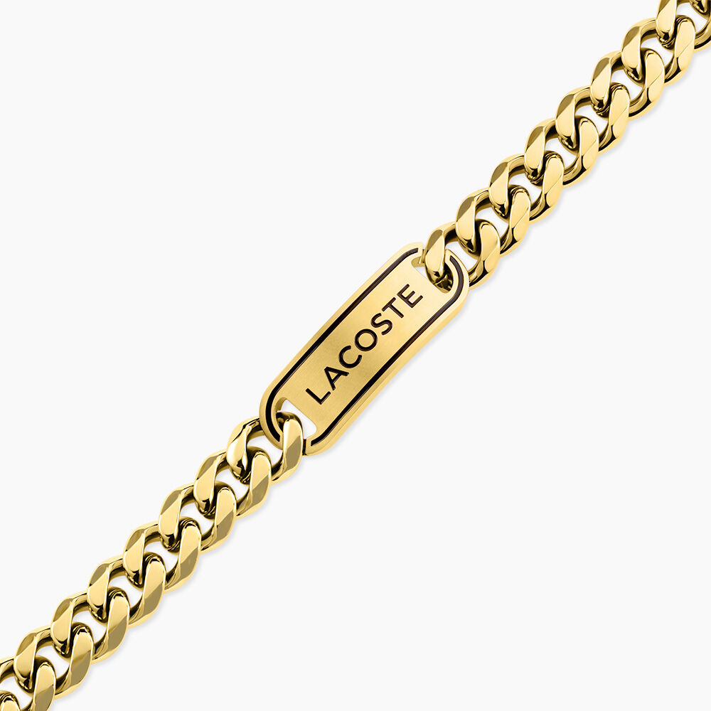 Bracelet Lacoste District Acier Jaune - Bracelets cha&icirc;nes Homme | Marc Orian
