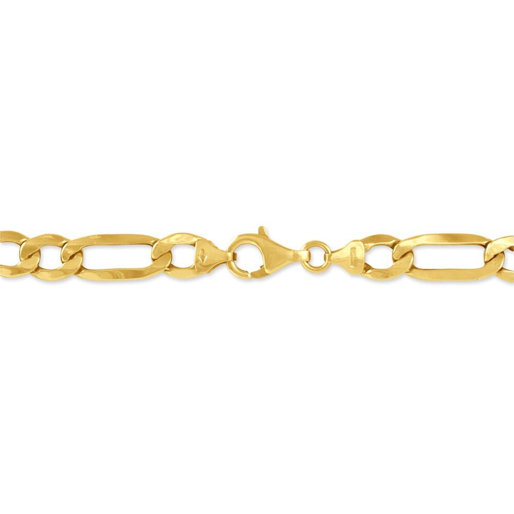 Bracelet Or Jaune Maille Altern&eacute;e - Bracelets mailles Homme | Marc Orian