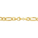 Bracelet Or Jaune Maille Altern&eacute;e - Bracelets mailles Homme | Marc Orian