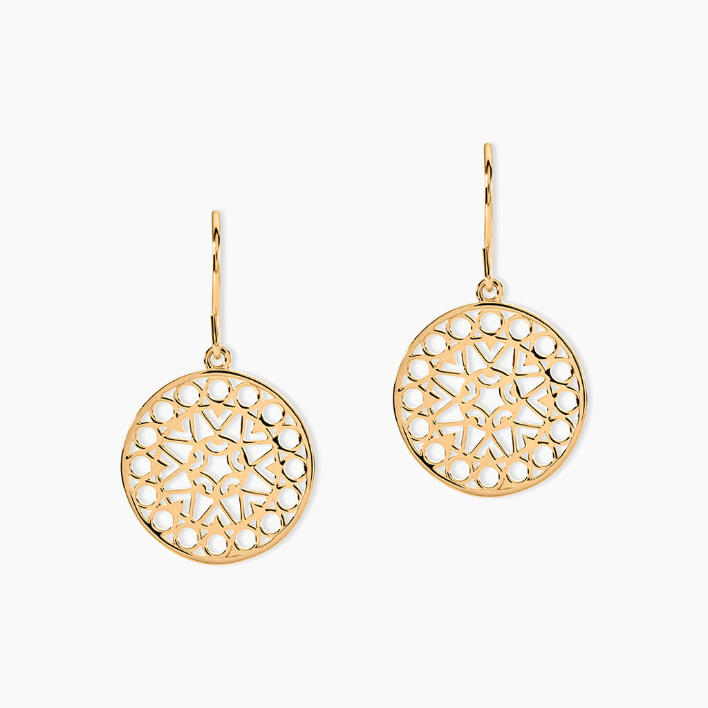 Boucles D'oreilles Pendantes Celso Plaqué Or Jaune - Pendantes Femme | Marc Orian