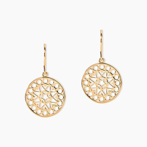 Boucles D'oreilles Pendantes Celso Plaqué Or Jaune - Pendantes Femme | Marc Orian