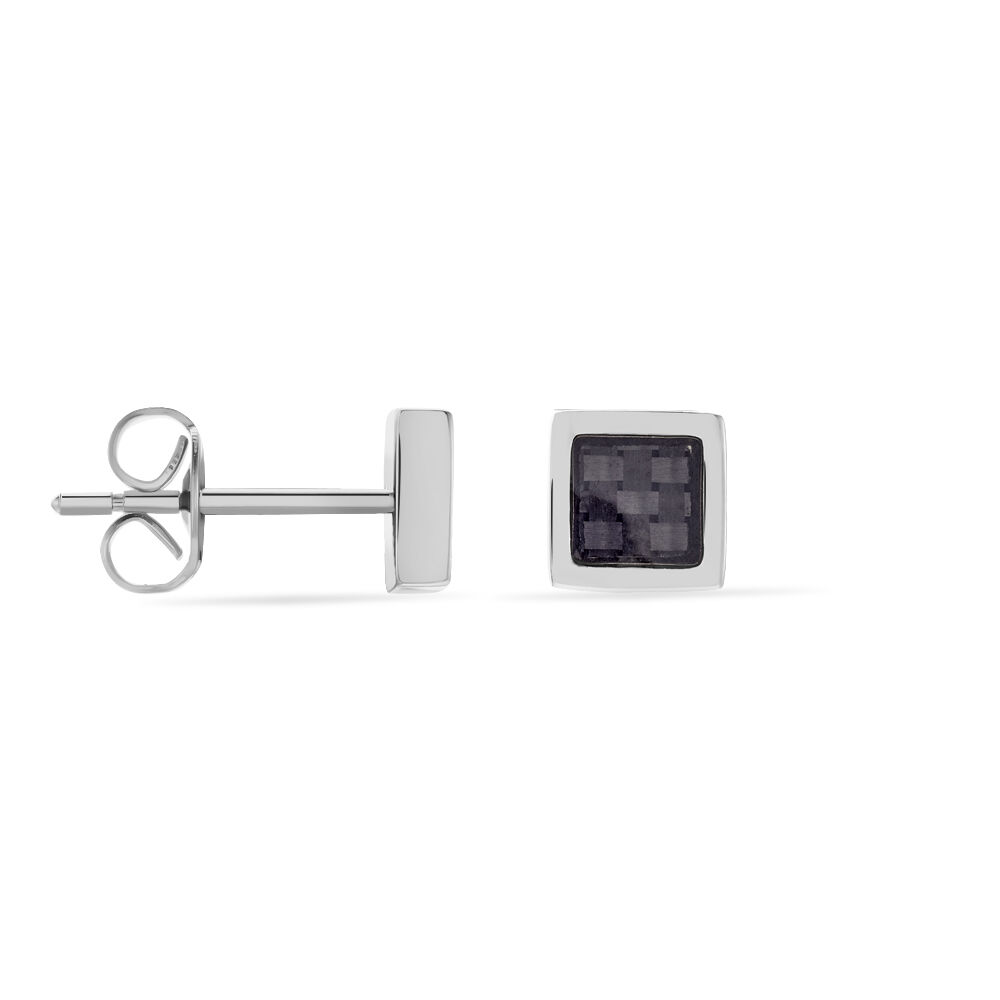 Boucles D'oreilles Puces Acier Bicolore - Puces Homme | Marc Orian