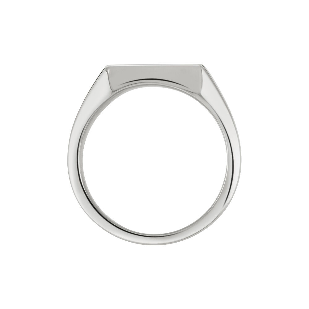 Chevaliere Acier Blanc Winebald - Bijoux fantaisie Homme | Marc Orian
