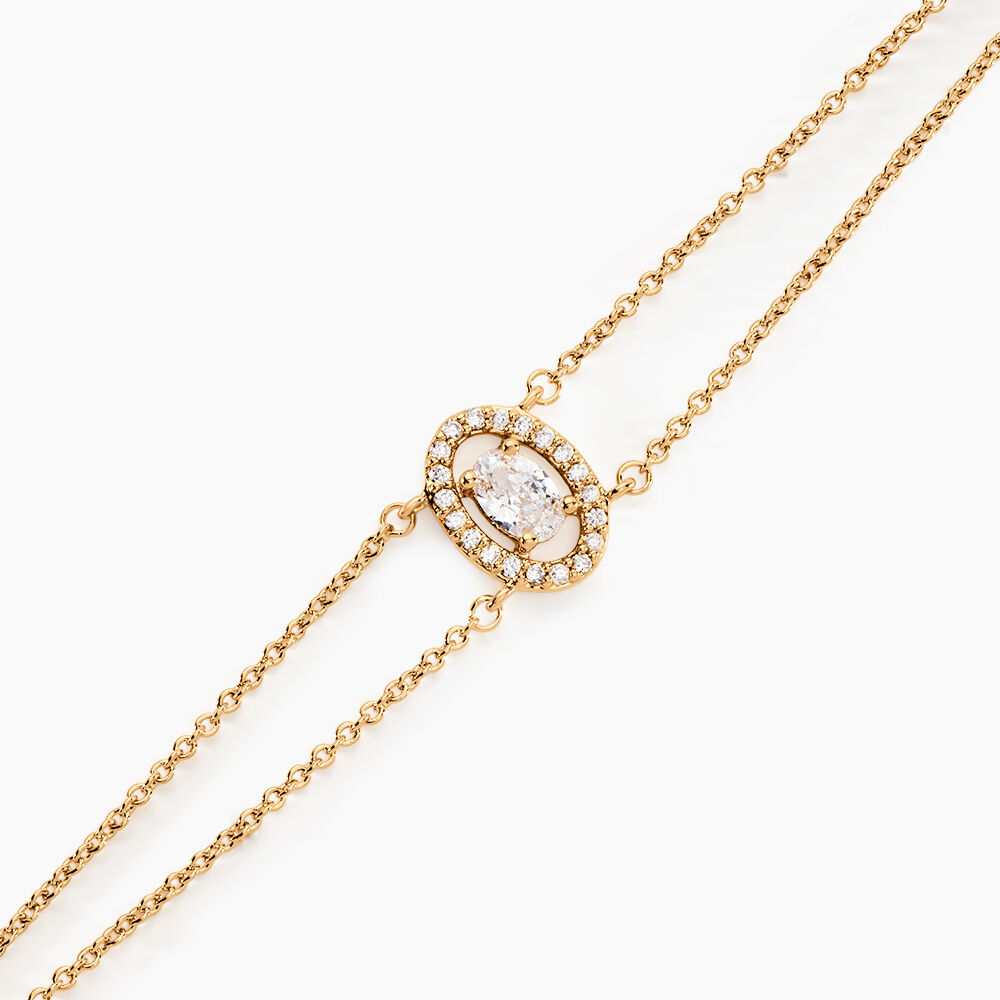 Bracelet Classical Plaqu&eacute; Or Jaune Oxyde De Zirconium - Bracelets fantaisie Femme | Marc Orian
