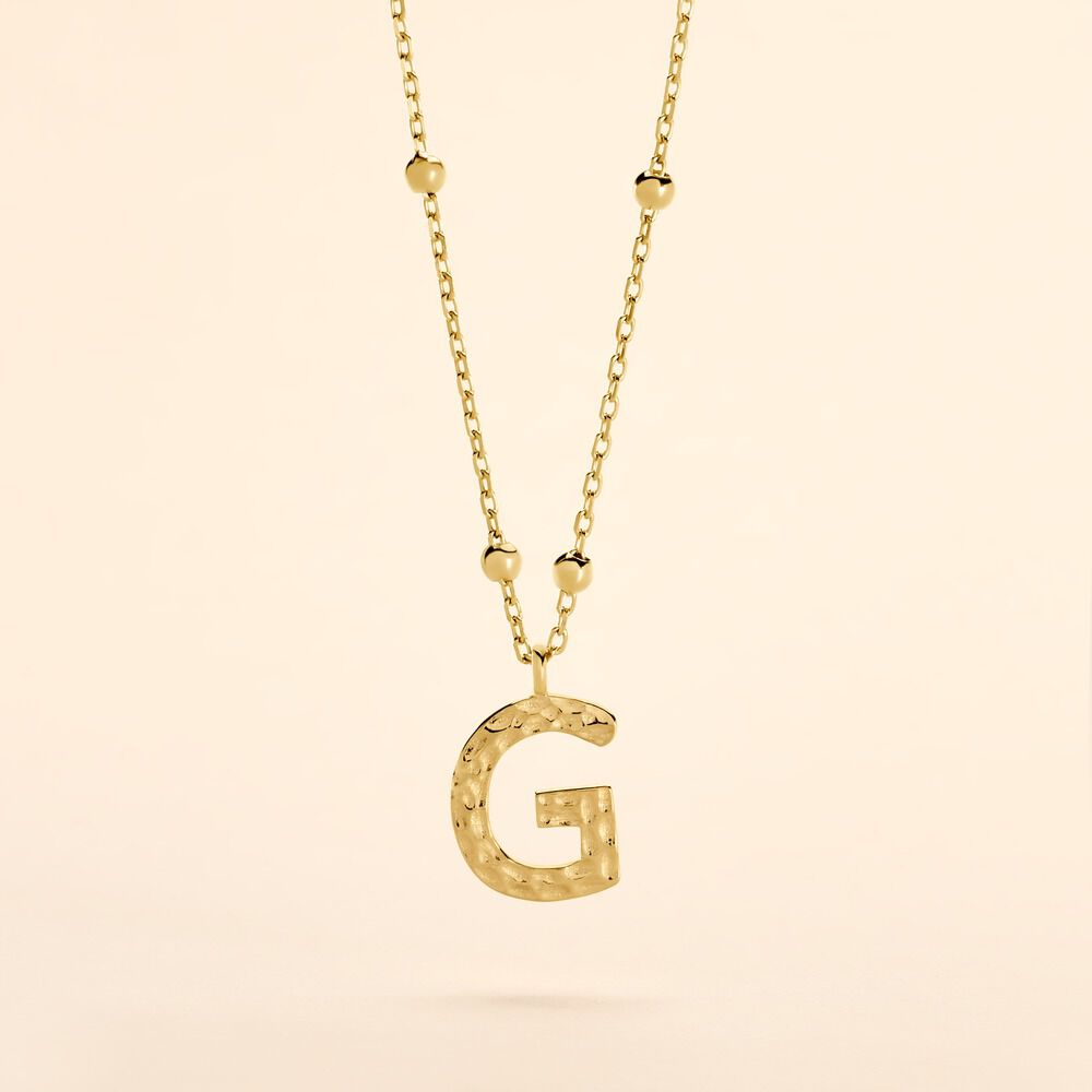 Collier Plaqu&eacute; Or Jaune Lettra - Colliers ete Femme | Marc Orian