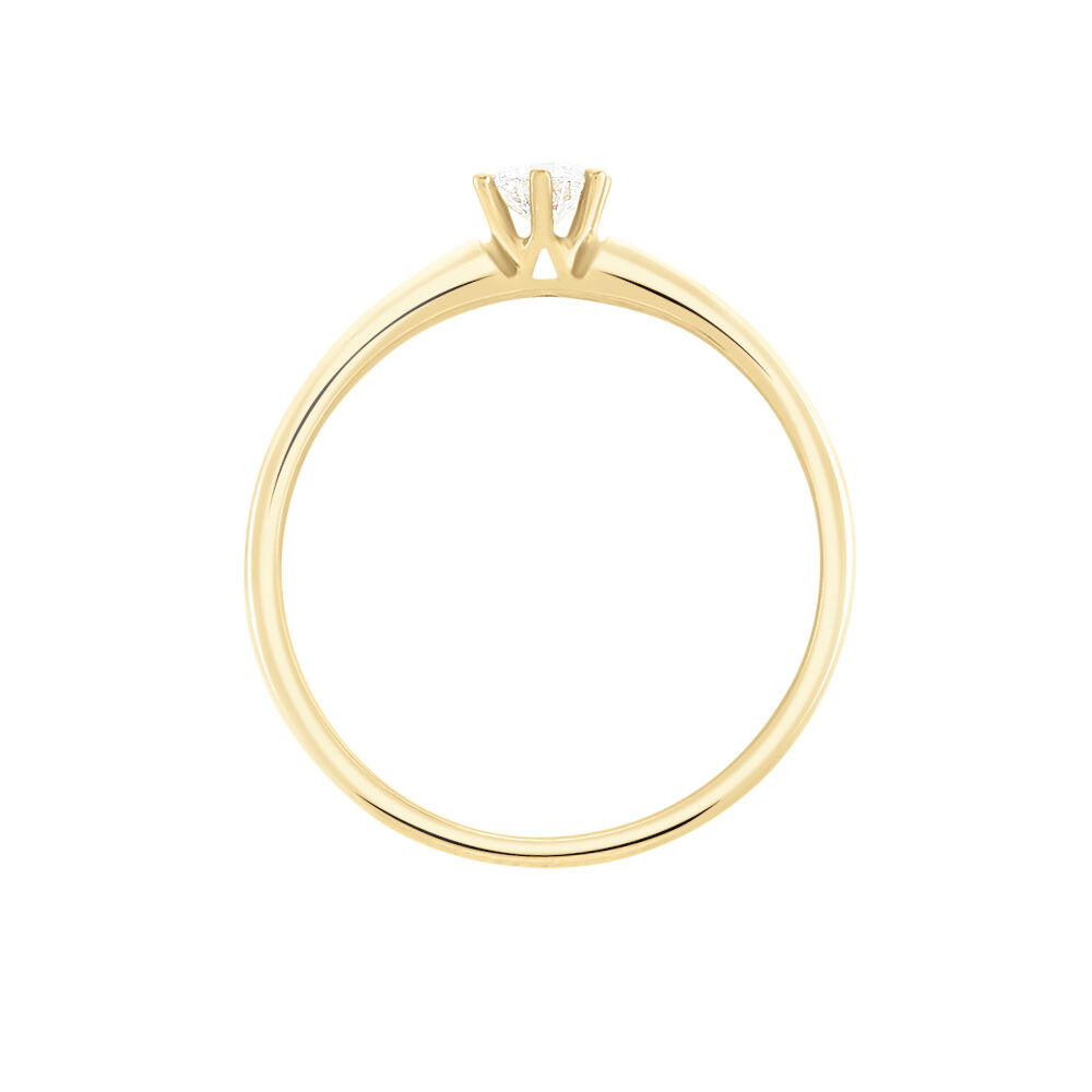 Bague Solitaire Samantha Or Jaune Diamant - Solitaires Femme | Marc Orian