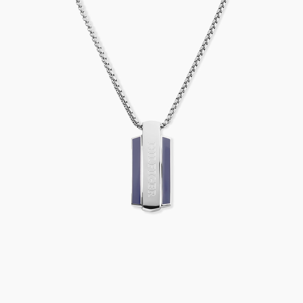 Collier Tommy Hilfiger Parker Acier Blanc - Colliers fantaisie Homme | Marc Orian