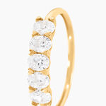 Alliance Mirjami Or Jaune Oxyde De Zirconium - Alliances avec pierres Femme | Marc Orian