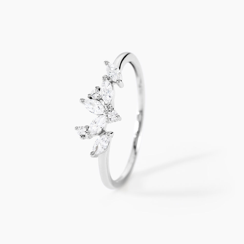 Bague Anastasya Argent Blanc Oxyde De Zirconium - Bijoux fantaisie Femme | Marc Orian