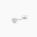 Boucles D'oreilles Puces Virgie Argent Blanc - Puces Femme | Marc Orian