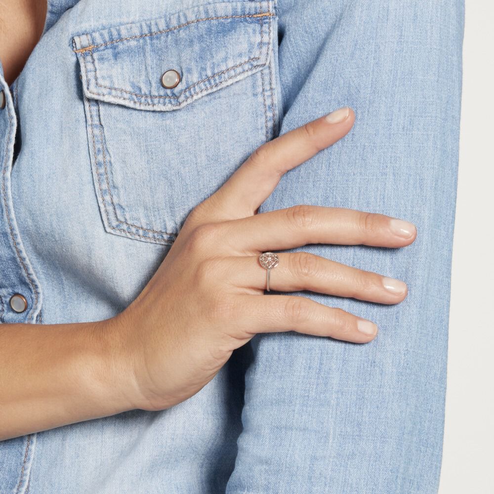Bague Peinda Argent Blanc Oxyde De Zirconium - Bagues avec pierre Femme | Marc Orian