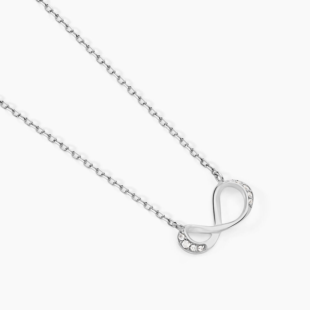 Collier Eryka Argent Blanc Oxyde De Zirconium - Nouveautés Femme | Marc Orian