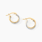 Cr&eacute;oles Maelia Or Bicolore - Cr&eacute;oles Femme | Marc Orian