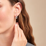 Cr&eacute;oles Suliac Argent Blanc - Cr&eacute;oles Femme | Marc Orian