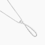 Collier Or Blanc Peregrina Diamants - Colliers avec pierres Femme | Marc Orian
