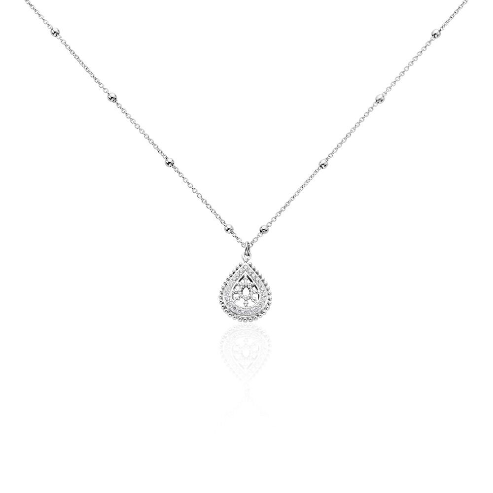 Collier Radiane Argent Oxyde - Colliers avec pierres Femme | Marc Orian