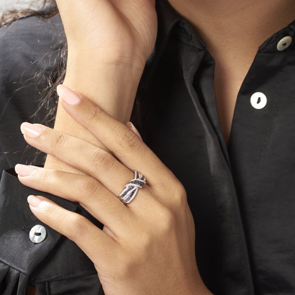 Bague Oaxaca Or Blanc Diamant - Bagues pierres précieuses Femme | Marc Orian