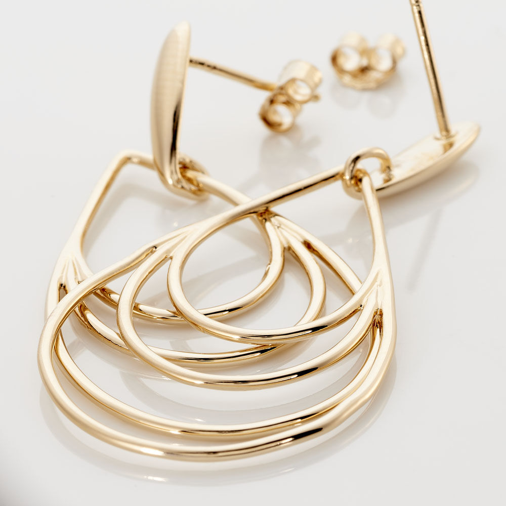 Boucles D'oreilles Pendantes Jenyfer Plaqu&eacute; Or Jaune - Pendantes Femme | Marc Orian