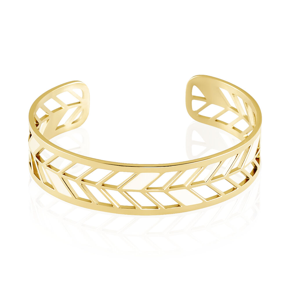 Bracelet Jonc Azat Acier Jaune - Bracelets joncs Femme | Marc Orian
