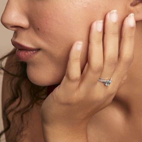 Bague Candice Or Blanc Topaze - Bagues Femme | Marc Orian